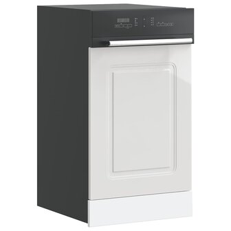 Vaatwasserpaneel Kalmar 45x1,5x57 cm bewerkt hout hoogglans wit 1
