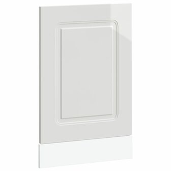 Vaatwasserpaneel Kalmar 45x1,5x57 cm bewerkt hout hoogglans wit 2