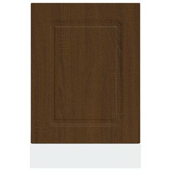 Vaatwasserpaneel Kalmar 45x1,5x57 cm bewerkt hout bruin eikenkleur 4