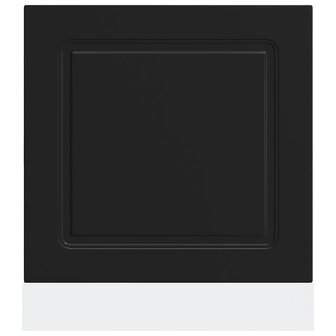 Vaatwasserpaneel Kalmar 60x1,5x57 cm bewerkt hout zwart 4