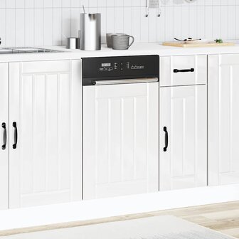 Vaatwasserpaneel Lucca bewerkt hout hoogglans wit 3
