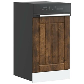 Vaatwasserpaneel Lucca bewerkt hout gerookt eikenkleurig 1