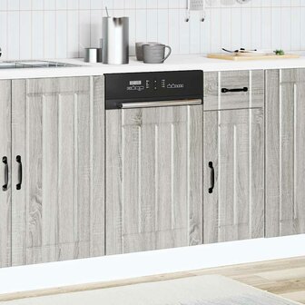 Vaatwasserpaneel Lucca bewerkt hout grijs sonoma eiken 3