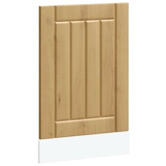 Vaatwasserpaneel Lucca bewerkt hout artisanaal eikenkleur 2
