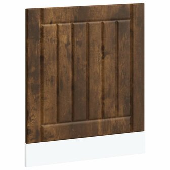 Vaatwasserpaneel Lucca bewerkt hout gerookt eikenkleurig 2