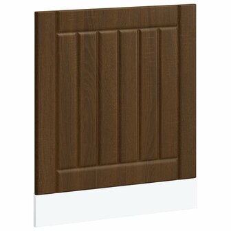 Vaatwasserpaneel Lucca bewerkt hout bruin eikenkleur 2