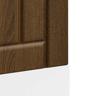 Vaatwasserpaneel Lucca bewerkt hout bruin eikenkleur 7