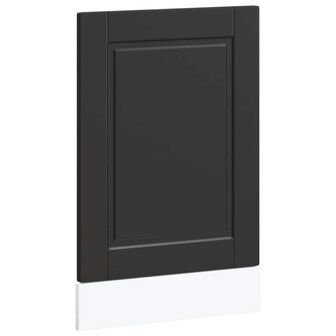 Vaatwasserpaneel Porto 45x1,5x57 cm bewerkt hout zwart 2