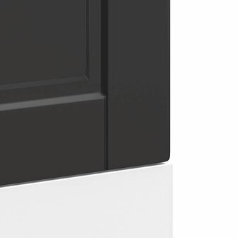 Vaatwasserpaneel Porto 45x1,5x57 cm bewerkt hout zwart 7