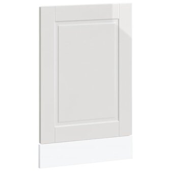 Vaatwasserpaneel Porto 45x1,5x57 cm bewerkt hout hoogglans wit 2