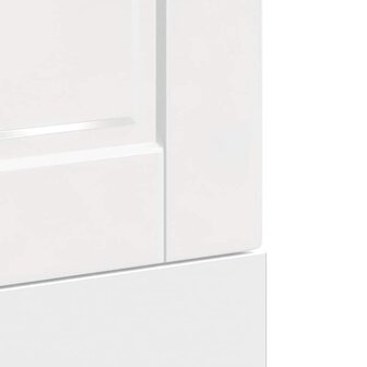 Vaatwasserpaneel Porto 45x1,5x57 cm bewerkt hout hoogglans wit 7