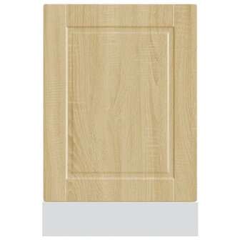 Vaatwasserpaneel Porto 45x1,5x57 cm bewerkt hout sonoma eikenkleur 4