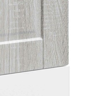 Vaatwasserpaneel Porto 45x1,5x57cm bewerkt hout grijs sonoma eiken 7