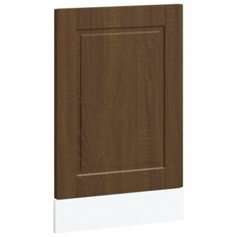 Vaatwasserpaneel Porto 45x1,5x57 cm bewerkt hout bruin eikenkleur 2