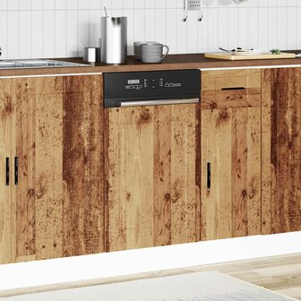 Vaatwasserpaneel Porto 45x1,5x57 cm bewerkt hout oud houtkleurig 3