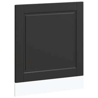 Vaatwasserpaneel Porto 60x1,5x57 cm bewerkt hout zwart 2