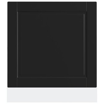 Vaatwasserpaneel Porto 60x1,5x57 cm bewerkt hout zwart 4