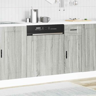 Vaatwasserpaneel Porto 60x1,5x57cm bewerkt hout grijs sonoma eiken 3