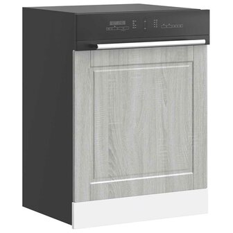 Vaatwasserpaneel Porto 60x1,5x57cm bewerkt hout grijs sonoma eiken 4