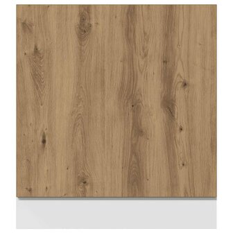 Vaatwasserpaneel Lyon 60x1,5x67 cm bewerkt hout artisanaal eiken 3