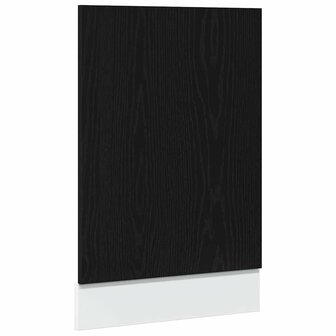 Vaatwasserpaneel Lyon 45x1,5x67 cm bewerkt hout zwart eiken 2