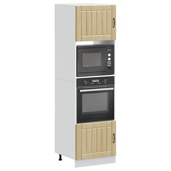 Ovenkasten 2 st Lucca bewerkt hout sonoma eikenkleurig 1