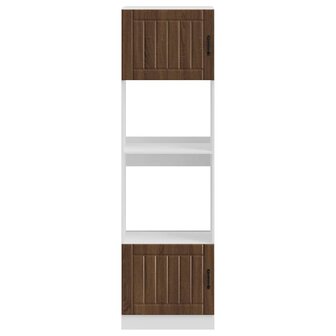 Ovenkasten 2 st Lucca bewerkt hout bruin eikenkleur 4