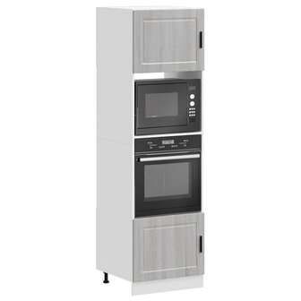 Ovenkasten 2 st Porto bewerkt hout grijs sonoma eikenkleurig 1