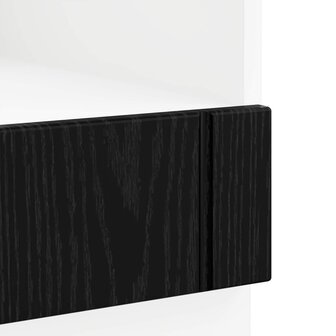 Ovenkast LUCCA Zwart eiken 60 x 46 x 81,5 cm Bewerkt hout 7