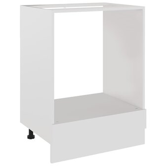 Ovenkast Lyon 60x46x81,5 cm bewerkt hout wit 2
