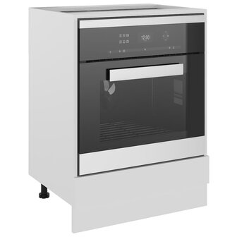 Ovenkast Lyon 60x46x81,5 cm bewerkt hout wit 4