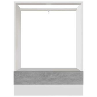 Ovenkast Lyon 60x46x81,5 cm bewerkt hout betongrijs 5