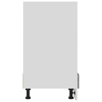 Ovenkast Lyon 60x46x81,5 cm bewerkt hout betongrijs 6