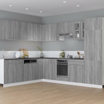 Ovenkast Lyon 60x46x81,5 cm grijs sonoma eikenkleurig 3