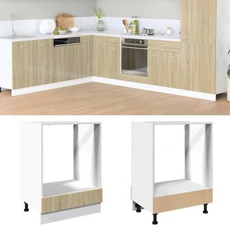 Ovenkast 60x46x81,5 cm spaanplaat sonoma eikenkleurig 1