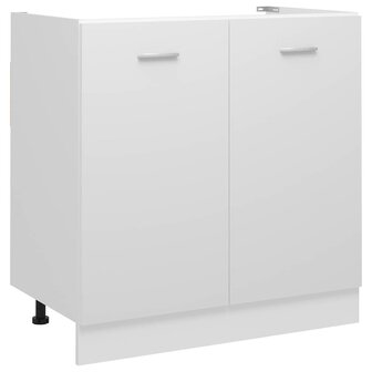 Wastafelonderkast Lyon 80x46x81,5 cm bewerkt hout wit 1