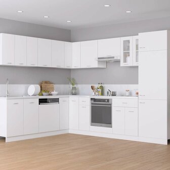 Wastafelonderkast Lyon 80x46x81,5 cm bewerkt hout wit 3