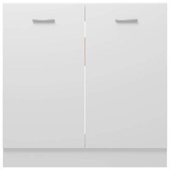 Wastafelonderkast Lyon 80x46x81,5 cm bewerkt hout wit 7