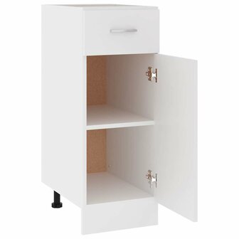 Onderkast met lade Lyon 30x46x81,5 cm bewerkt hout wit 6