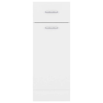 Onderkast met lade Lyon 30x46x81,5 cm bewerkt hout wit 8