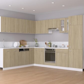 Onderkast met lade Lyon 30x46x81,5 cm bewerkt hout sonoma eiken 3