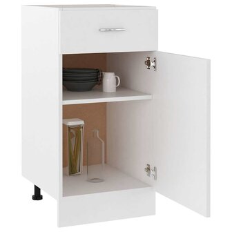 Onderkast met lade Lyon 40x46x81,5 cm bewerkt hout wit 4