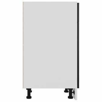 Onderkast met lade Lyon 40x46x81,5 cm bewerkt hout zwart 8