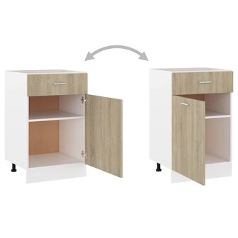 Onderkast met lade Lyon 50x46x81,5 cm sonoma eikenkleur 6