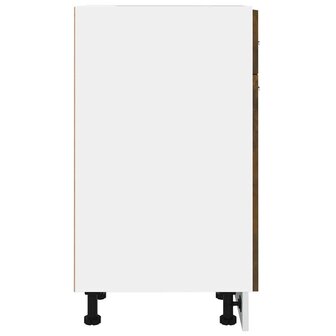 Onderkast met lade Lyon 30x46x81,5 cm bewerkt hout gerookt eiken 6