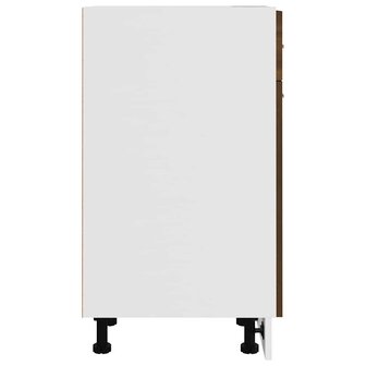 Onderkast met lade Lyon 30x46x81,5 cm bewerkt hout bruin eikenkleur 6