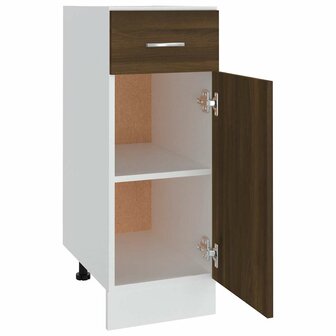 Onderkast met lade Lyon 30x46x81,5 cm bewerkt hout bruin eikenkleur 7