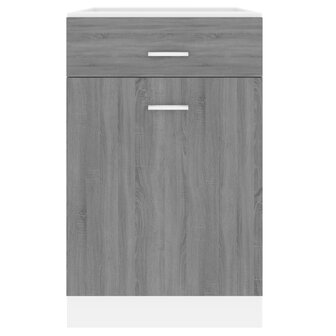 Onderkast met lade Lyon 50x46x81,5 cm bewerkt hout grijs sonoma 5