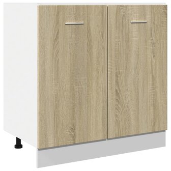 Onderkast Lyon 80x46x81,5 cm bewerkt hout sonoma eikenkleurig 2