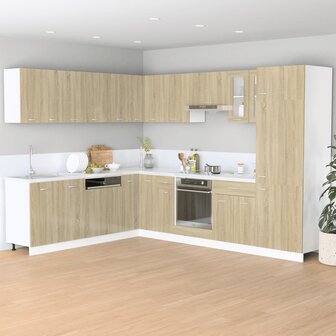 Onderkast Lyon 80x46x81,5 cm bewerkt hout sonoma eikenkleurig 3